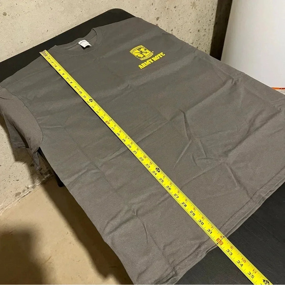 Army ROTC Men Leadership Excellence Crest Logo Grey T-Shirt Size XXL NEW - Picture 5 of 7
